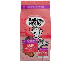 BARKING HEADS Hair Necessities Salmon pašaras šunims su lašiša 12kg, E-BSL12