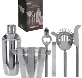 Barmeno Rinkinys 6 Dalių Gėrimų Plakiklis žnyplės