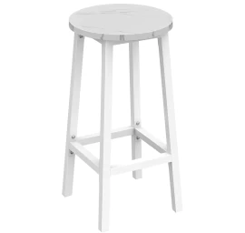 Baro Kėdė - Marmuras / Baltos Kojos