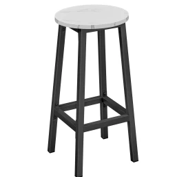 Baro Kėdė - Marmuras / Juodos Kojos