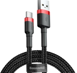 Baseus Cafule USB cable 2 m USB A USB C Black, Red
