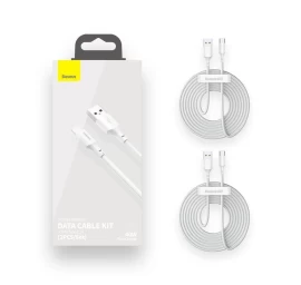 Baseus TZCATZJ-02 USB cable 1.5 m USB A USB C White