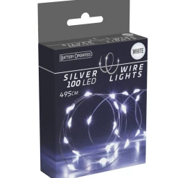 Baterijomis Maitinamos Lemputėlės, 100 Led Gierlanda, šalto Balto Spalvos