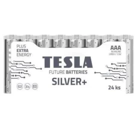 Baterijos Tesla AAA Silver+ Alkaline LR03 1150 mAh (24 vnt) (13032410)