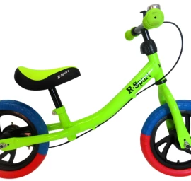 Bėgimo Dviratis R6 žalias R-sport 12&#039;&#039; Stabdys, Skambutis