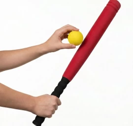 Beisbolo Lazda Junior 54cm Minkšta Raudona