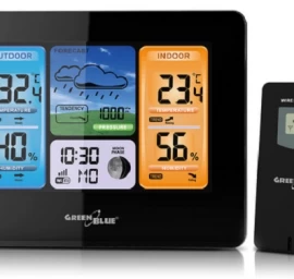 Belaidė Gb522 Dcf Mėnulio Fazės Spalvota wifi Meteorologijos Stotis