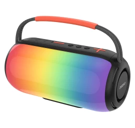 Belaidis Garsiakalbis Su Rgb Apšvietimu Ir Laikikliu, Palaikantis „bluetooth“ – Juodas