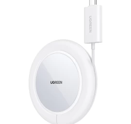 Belaidis įkroviklis Qi 15w Su Silikoniniu Dėklu, Suderinamas Su Magsafe, Baltas