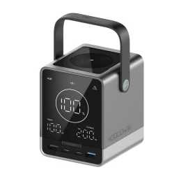 Belaidžio įkrovimo 40000mah Usb-c Usb-a 300w Maitinimo Blokas - Juodas