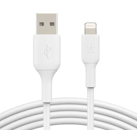 Belkin PVC USB-A to Ligh tning 1m White