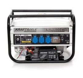 Benzininis vienfazis elektros generatorius KRAFT&amp;DELE KD114  2.5 KW + ELEKTRINIS STARTERIS