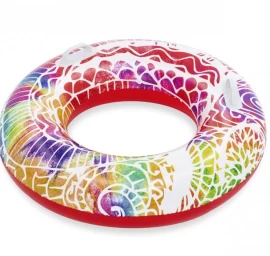 Bestway 36084 Plaukimo Ratas Su Rankenomis swirls Raudona Ir Geltona 91cm
