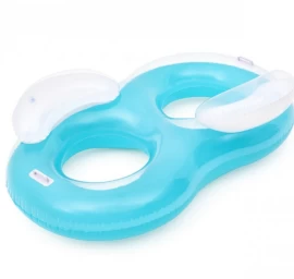 Bestway 43009 Cool Comfort Dvigubas Plaukimo Ratas Mėlynas 1,88 M X 1,17 M