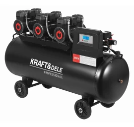 Betepalinis oro kompresorius 200L 3x2200W + separatorius ir manometras su glicerinu KD4084