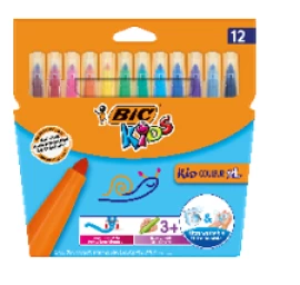 BIC Flomasteriai KID Couleur XL, 12 spalvų rinkinys NP