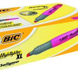 Bic Teksto žymeklis Highlighter XL 2-5 mm, rožinis, pakuotėje 10 vnt. 247130