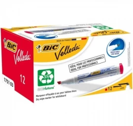 Bic Žymeklis baltai lentai Velleda, 3.7-5.5 mm, kirsta galvutė, raudonas 1 vnt.