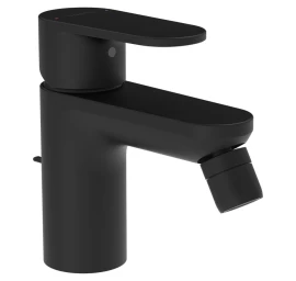 Bidė maišytuvas LAUFEN PRO X 100 mm, su click-clack dugno vožtuvu, juodas matinis, HF506910198000