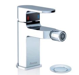Bidė maišytuvas Ravak Chrome su dugno vožtuvu, chromas X070055