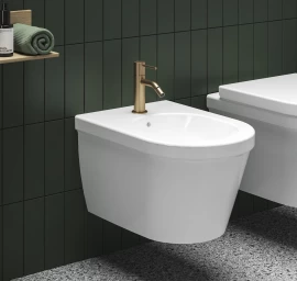 Bidė maišytuvas Ravak Espirit 154 mm be dugno vožtuvo, Rose Gold Brushed X070355