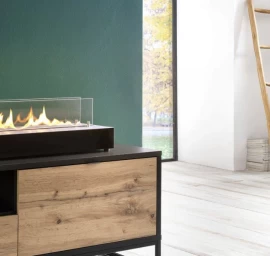 Bio židinys Spartherm Quadra Base, juoda spalva