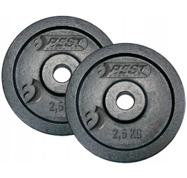 Black Cellular Weight 2x2.5 Kg Best Sporting Fi 30mm