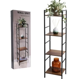 Black Metal Bags 4 Lentynos 29,5x23,5x106,5 Cm