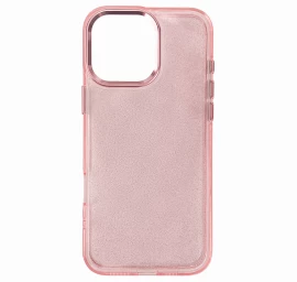 Blizgantis Dėklas Iphone 16 Pro Max - Rožinis Su Blizgučiais