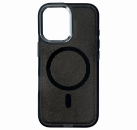Blizgantis Dėklas Magsafe Dangtelis Iphone 16 - Juodas Su Blizgučiais