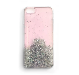 Blizgus Dėklas Su Blizgučiais Samsung Galaxy A22 4g Star Glitter Pink