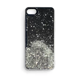 Blizgus Dėklas Su Blizgučiais Samsung Galaxy A72 4g Star Glitter Juodas