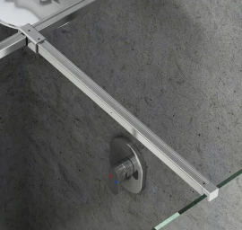 Blizgus jungiamasis statramstis W SET-120 dušo kabinai Ravak Walk-in Double Wall, GWD01000A099