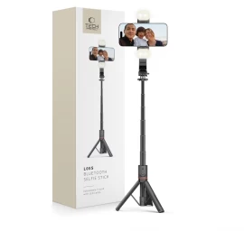 bluetooth Asmenukių Lazda Su Trikoju Led Lempa Iki 105 Cm - Juoda