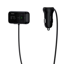 bluetooth Belaidis Fm Siųstuvas Su įkrovikliu S-16 Overseas Edition Juodas