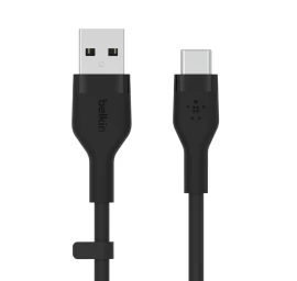 BoostCharge USB-A/USB-C Silicone 2m Black