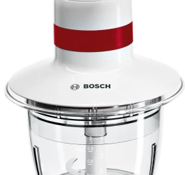 Bosch MMRP1000 electric food chopper 0.8 L 400 W Red, Transparent, White