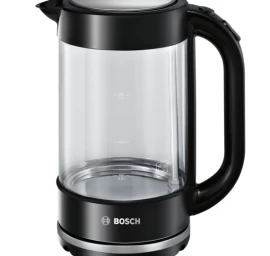 Bosch TWK70B03 electric kettle 1.7 L 2400 W Black, Transparent