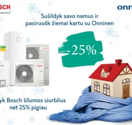 Bosch šilumos siurbliai oras-vanduo