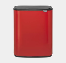 Brabantia šiukšlių dėžė, BO Touch 2x30 L, Passion red, 221507
