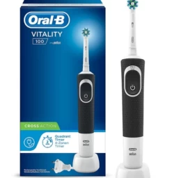 Braun oral-b Vitality 100 Kryžminio Veikimo Garsinis Dantų šepetėlis Baltas/juodas (4210201200758)