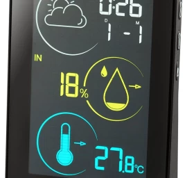 Bresser Temeo Life H Meteorologinė Stotelė Su Spalvotu Ekranu, Juoda