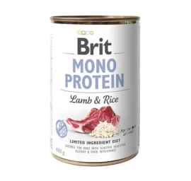 BRIT MONO PROTEIN Wet dog food Lamb with rice 400 g