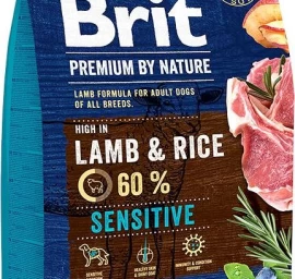 BRIT Premium by Nature Sensitive Lamb with rice - dry dog food - 3 kg