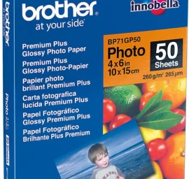 Brother Innobella Popierius 260 G 10 X 15 Cm Blizgus Bp71gp50