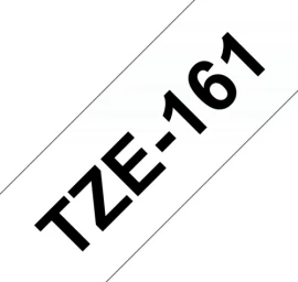 Brother TZe-161 (TZe161) Laminuota ženklinimo juostelė Black on Clear, 36mm, 8m