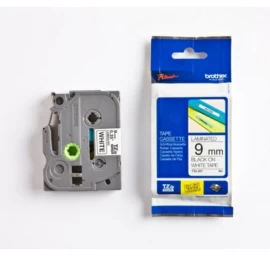 Brother TZe-221 (TZE221) Laminuotos ženklinimo juostos kasetė P-touch, Black on White 9mm, 8m
