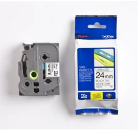 Brother TZe-251 (TZE251) Laminuotos ženklinimo juostos kasetė, Black on White, 24mm, 8m