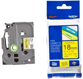 Brother TZe-641 (TZE641) 18mm, 8m, Geltona, juoda juostelė