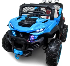 Buggy X9 Akumuliatorinis Automobilis, Mėlynos Spalvos, Eko Odos Sėdynė
